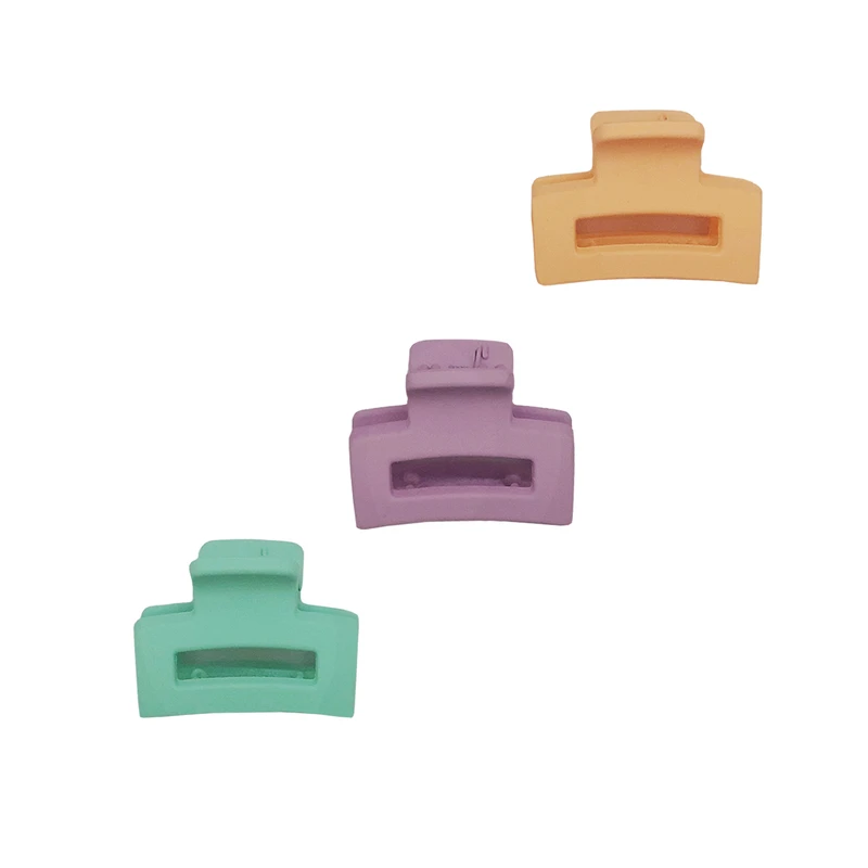 کلیپس مو دخترانه طرح پاستیلی کد N150264 بسته 3 عددی