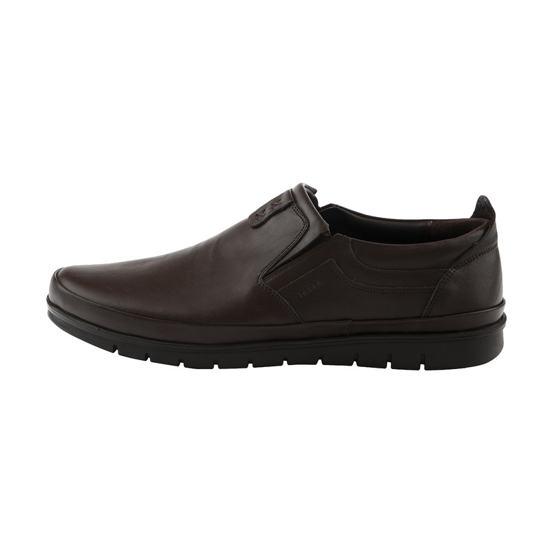 کفش روزمره مردانه مارال چرم مدل newforce-Brown