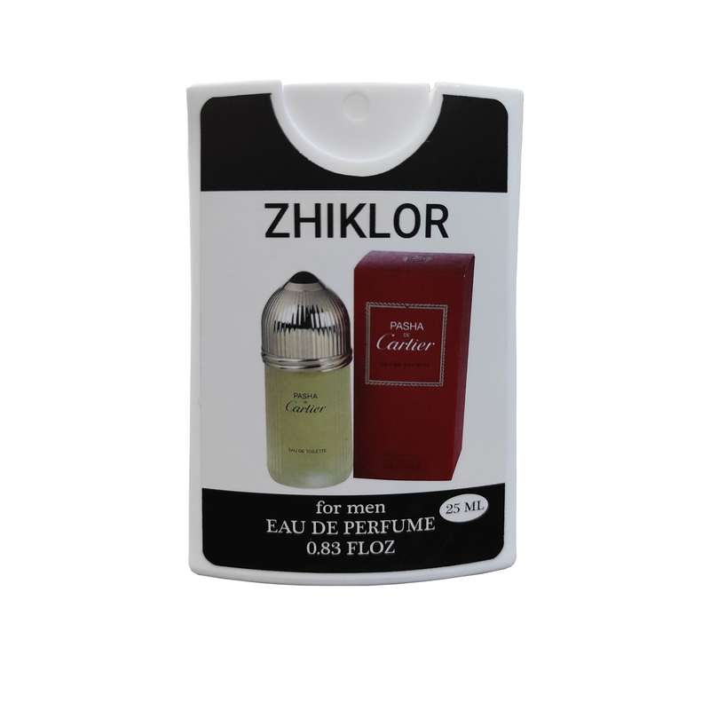 عطر جیبی مردانه ژیکلور مدل PASHA DE Cartier  کد 003 حجم 25 میلی لیتر