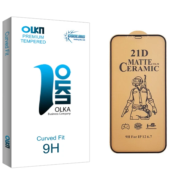 محافظ صفحه نمایش سرامیکی کولینگ مدل Olka glass مناسب برای گوشی موبایل اپل iPhone 12pro max