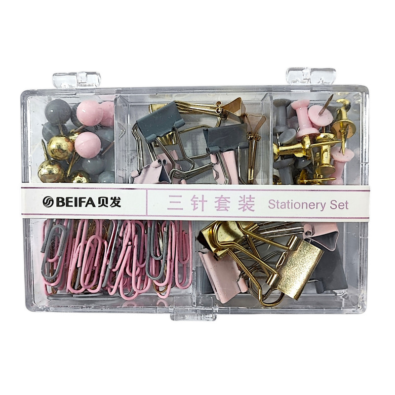 گیره کاغذ بیفا مدل 93600 بسته 80 عددی