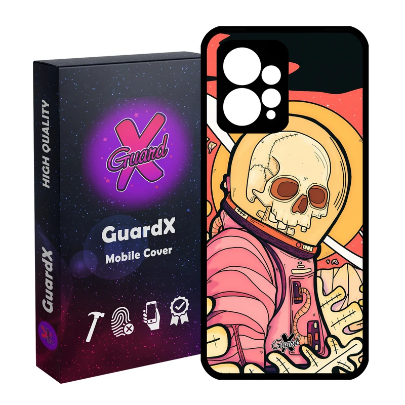 کاور گارد ایکس طرح اسکلت مدل Glass10503 مناسب برای گوشی موبایل شیائومی Redmi Note 12 4G