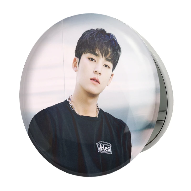 آینه جیبی خندالو طرح مینگیو گروه سونتین Seventeen مدل تاشو کد 21631 