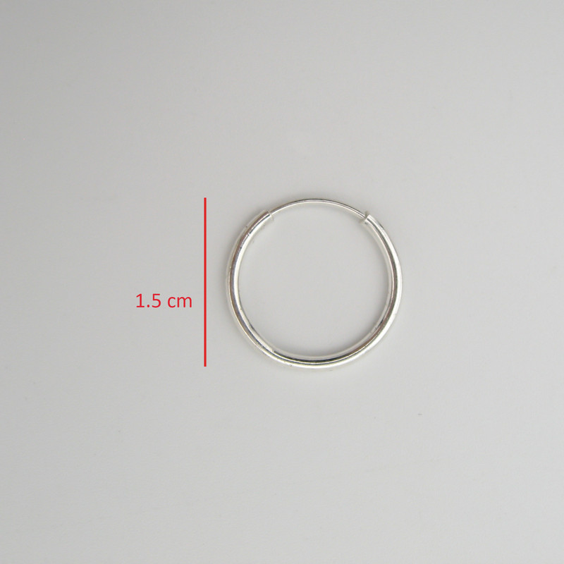 گوشواره نقره زنانه مانچو مدل حلقه ای کد efs005