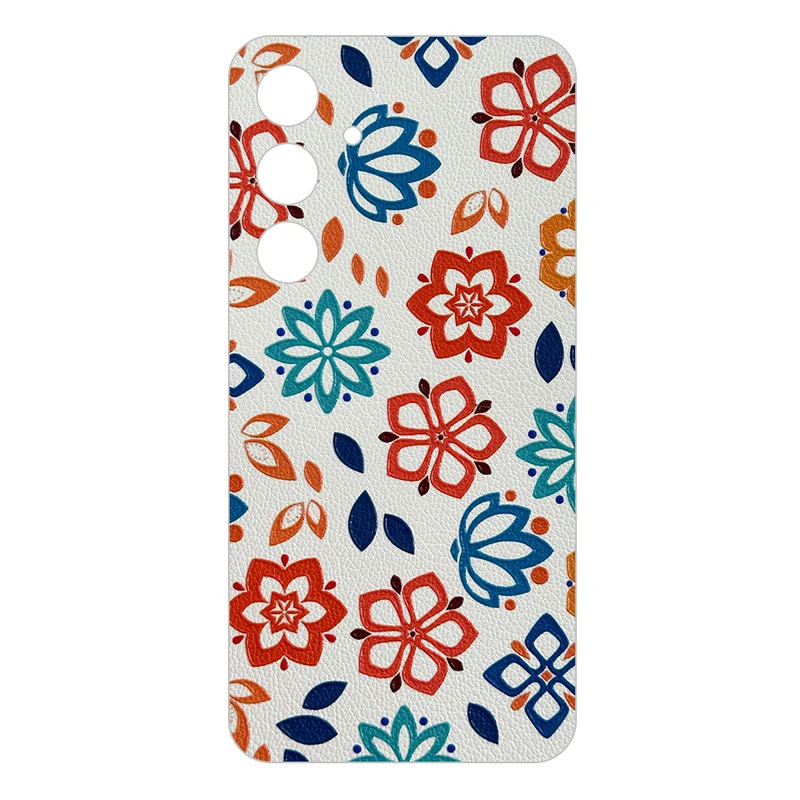 برچسب پوششی ریمکس مدل Leth طرح گل مناسب برای گوشی موبایل سامسونگ Galaxy S24 Plus