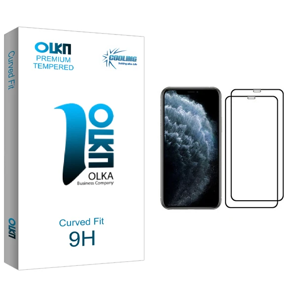 محافظ صفحه نمایش کولینگ مدل Olka glass مناسب برای گوشی موبایل اپل iPhone 11 Pro بسته دو عددی