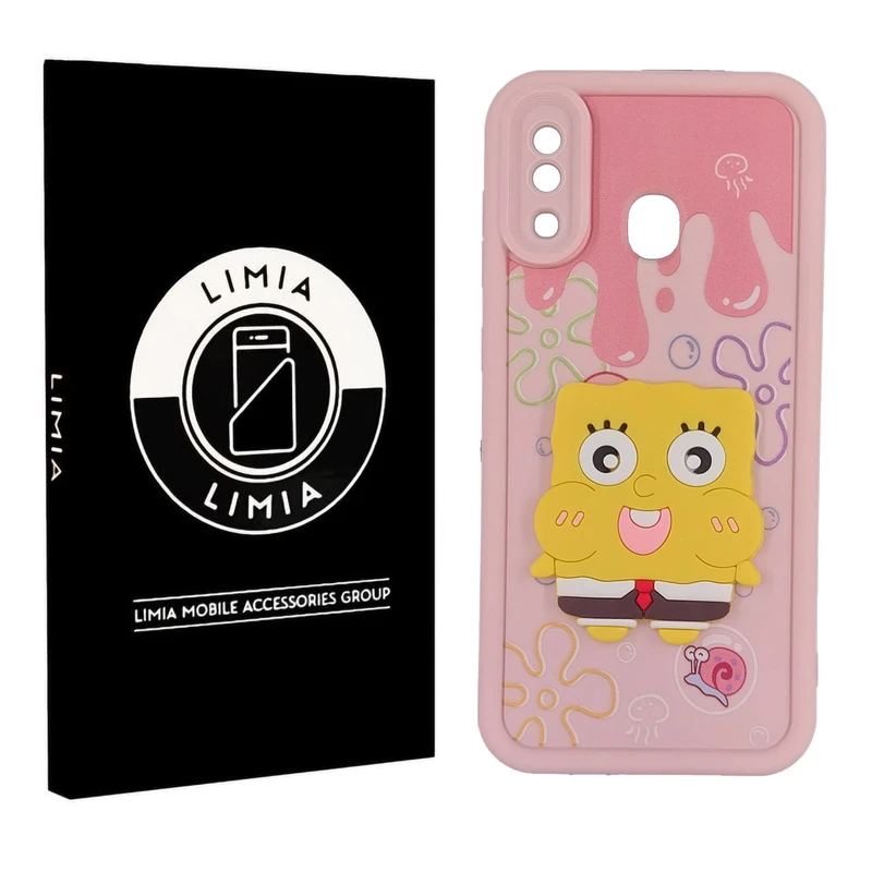 کاور لیمیا مدل سولید لنزدار طرح عروسکی مناسب برای گوشی موبایل سامسونگ Galaxy A20/A30