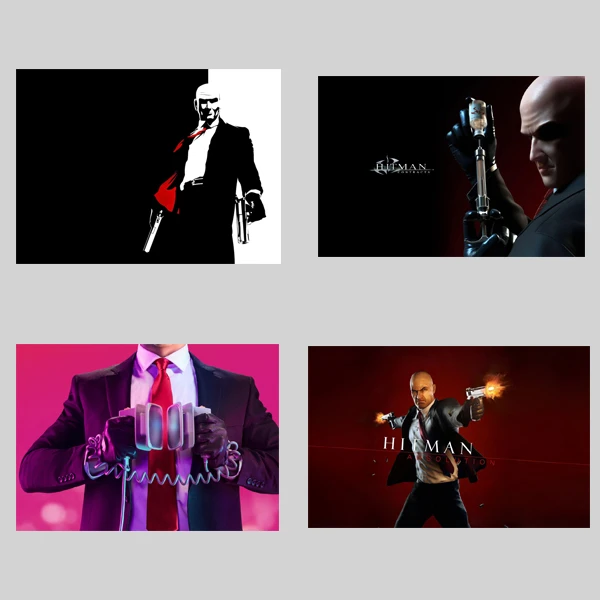 پوستر مدل hitman کد 1830 مجموعه 4 عددی