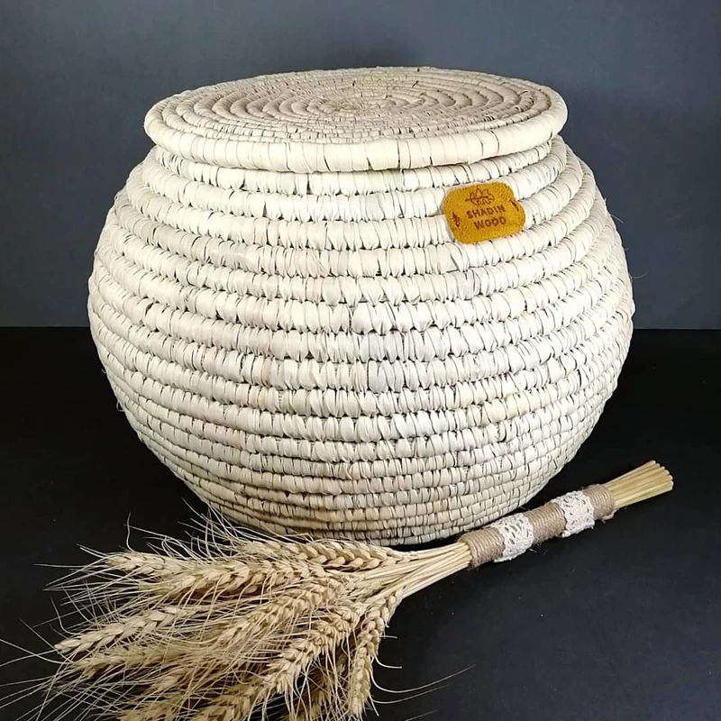 عکس شماره 5 : ظرف برنج مدل حصیری خمره ای