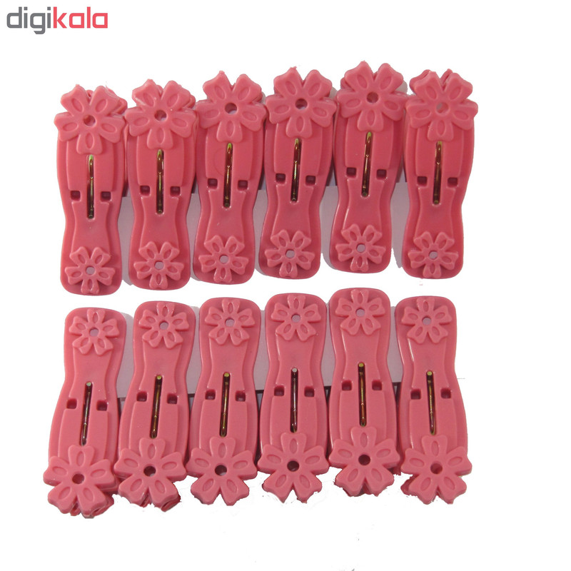 گیره لباس مدل flower pin بسته ۱۲ عددی
