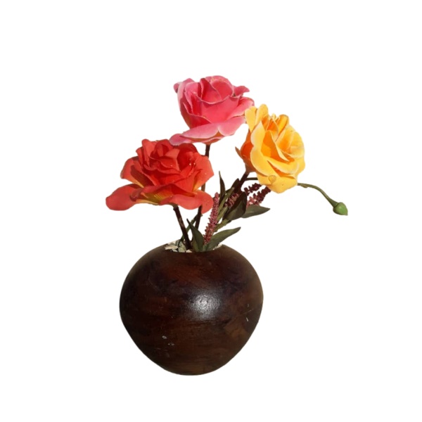 گلدان به همراه گل مصنوعی کد586