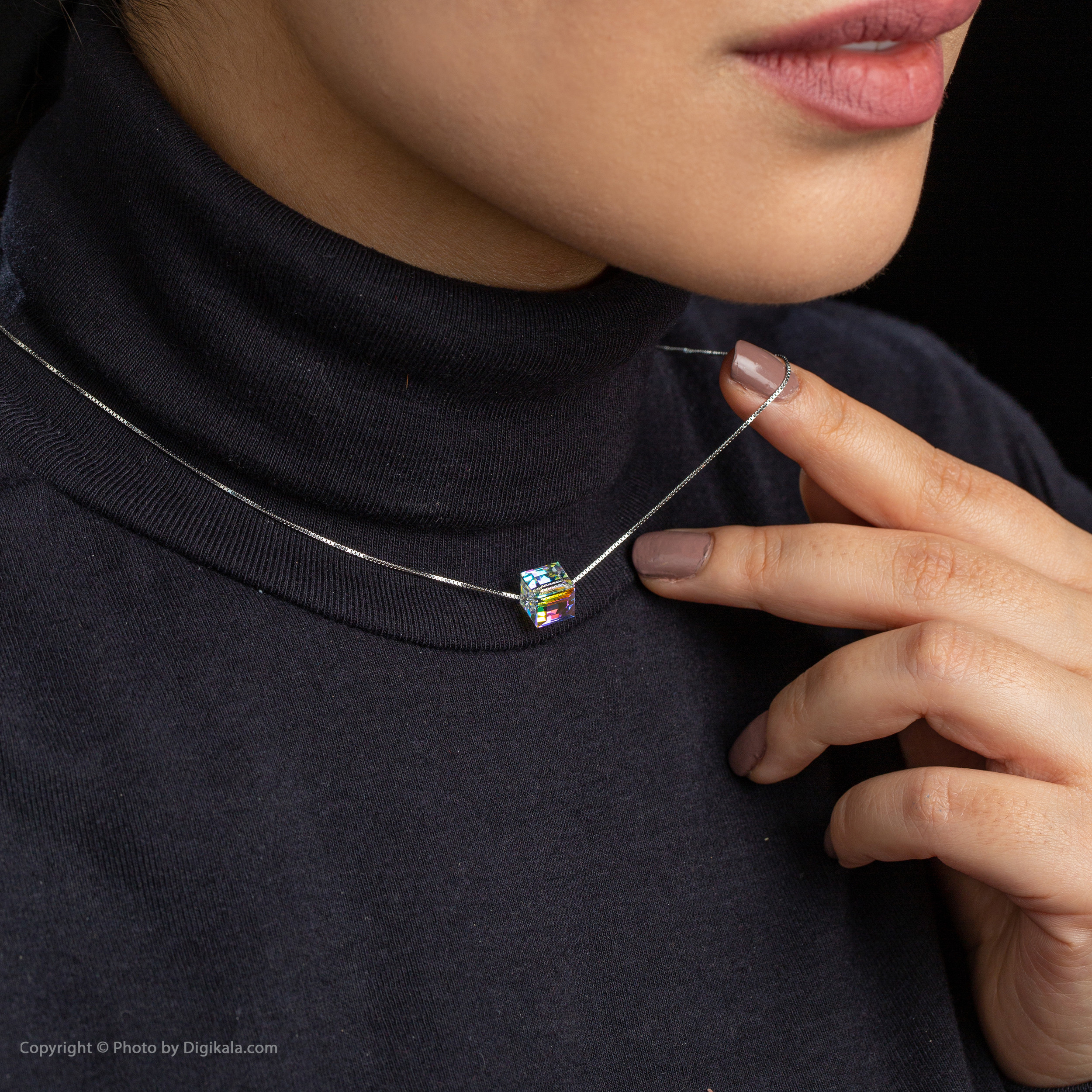 نیم ست نقره زنانه کوبیک مدل QP-1205-1