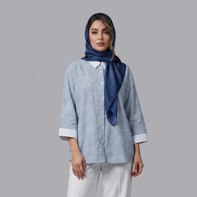 شومیز آستین بلند یقه برگردان زنانه ایکس ساید مدل S530946Z8