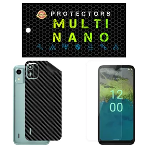 Multi Nano X-SFC Screen Protector For Nokia C12 Plus with back skin