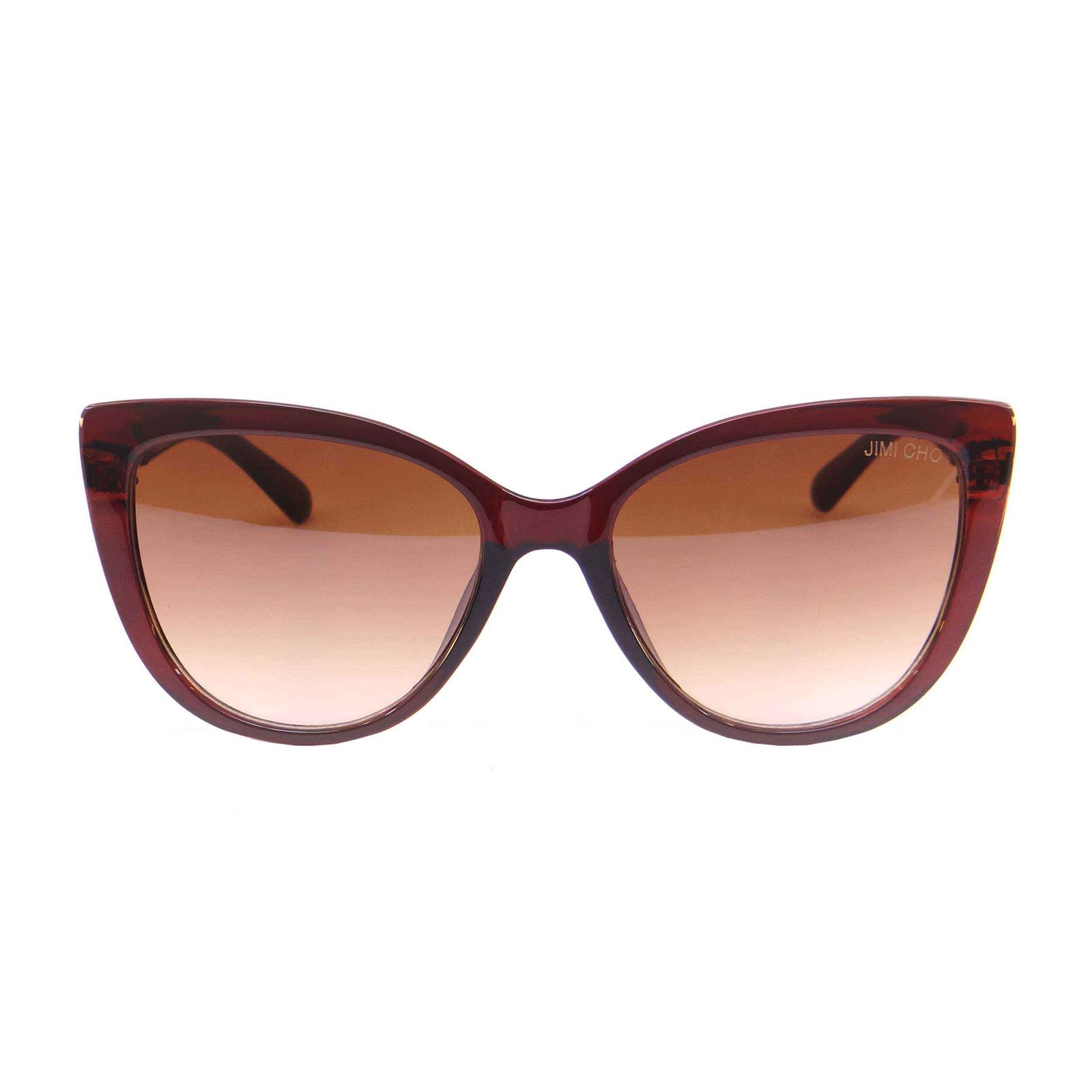 عینک آفتابی زنانه جیمی چو مدل 9926 رنگ قهوه ای -  - 1