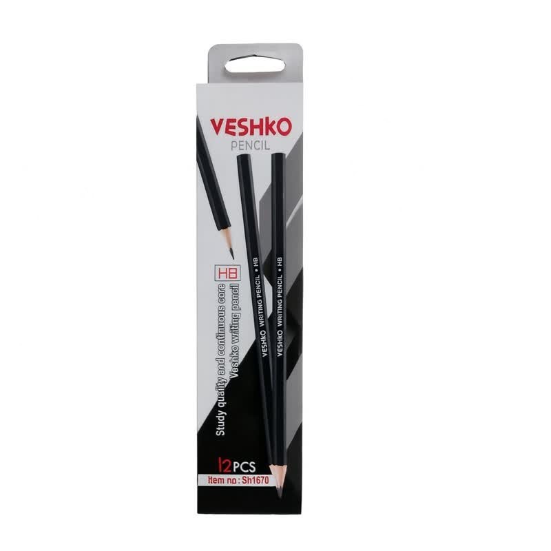 مداد مشکی وشکو درجه سختی HB مدل sh1670