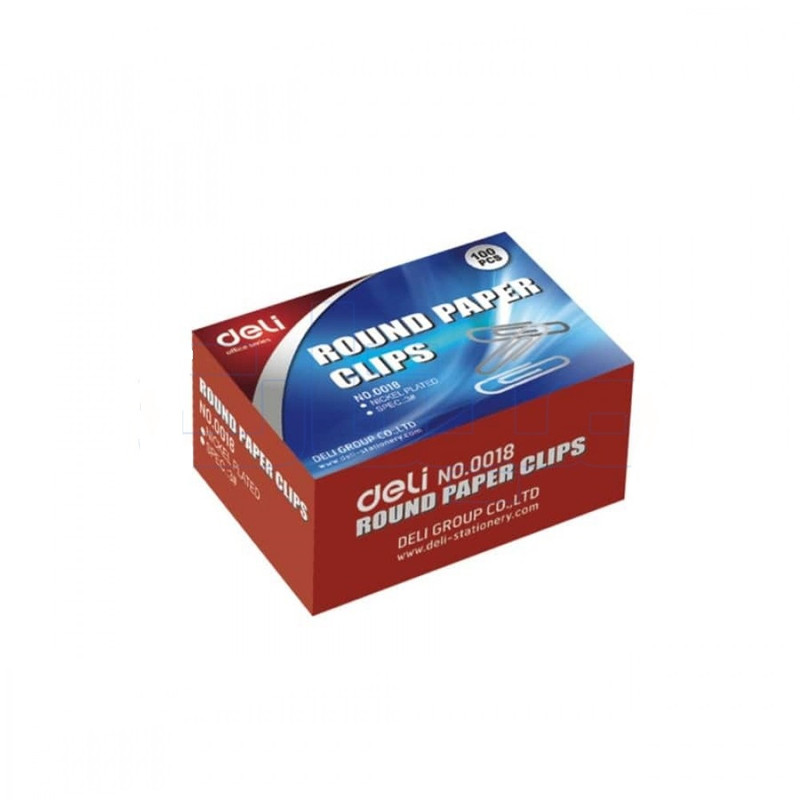 گیره کاغذ دلی DL-0018-2 سایز 3 سانتی متر بسته 200 عددی