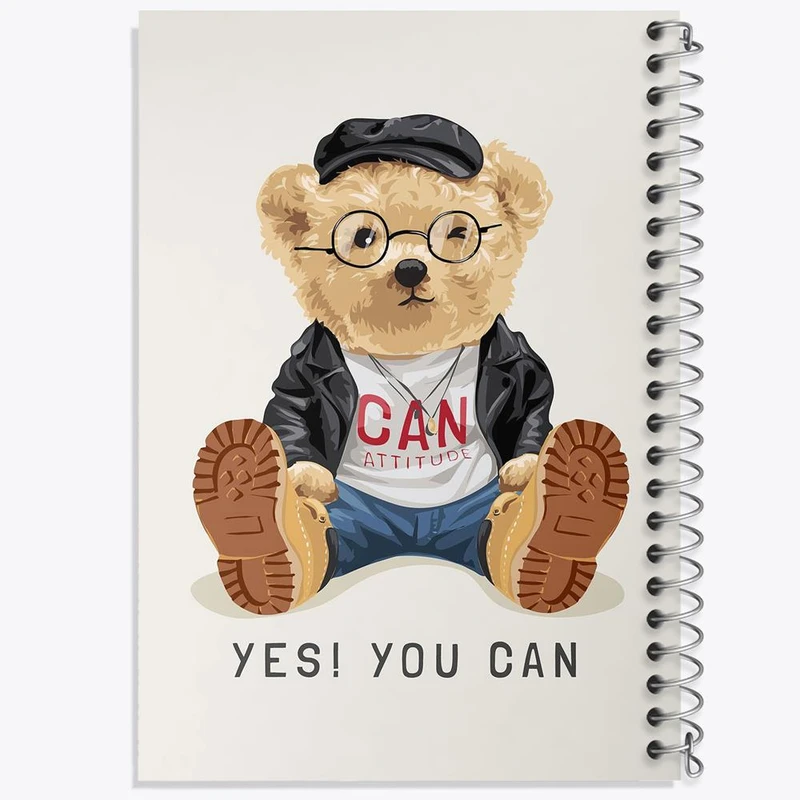 دفتر شطرنجی 50 برگ خندالو طرح تدی Teddy کد 26142