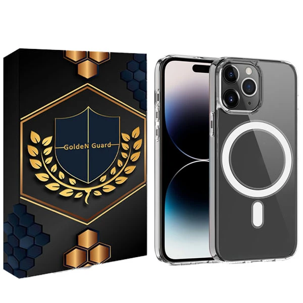 کاور گلدن گارد مدل Clear مگ سیف دار مناسب برای گوشی موبایل اپل iphone 16 pro max