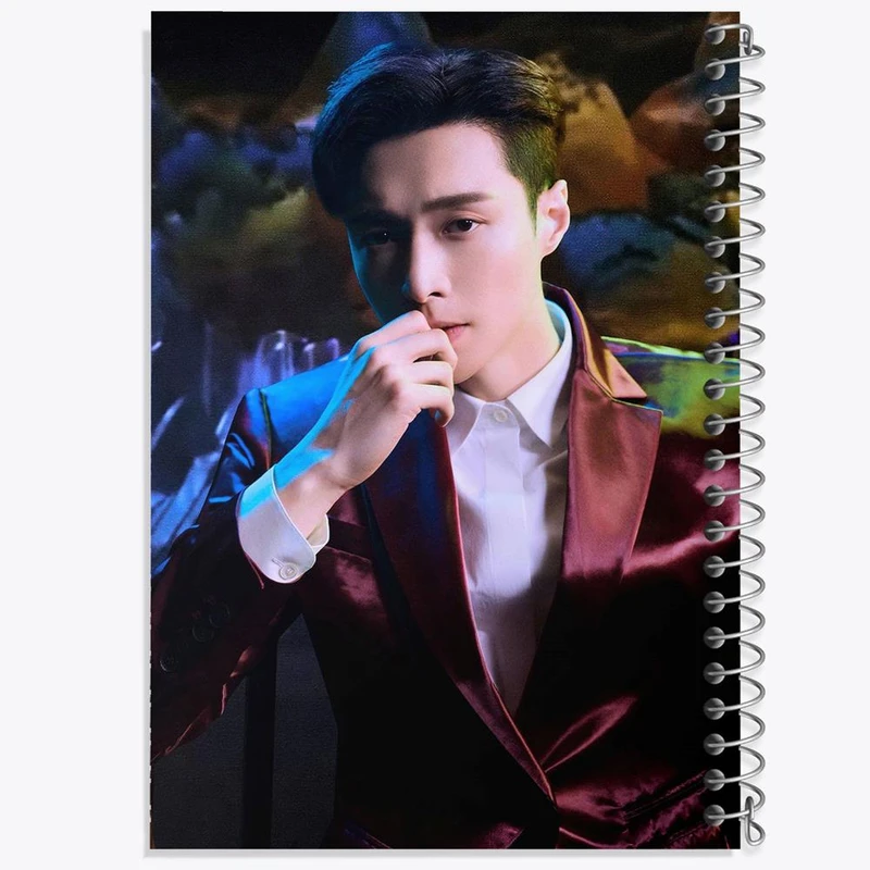 دفتر شطرنجی 50 برگ خندالو طرح لی گروه اکسو EXO کد 13454