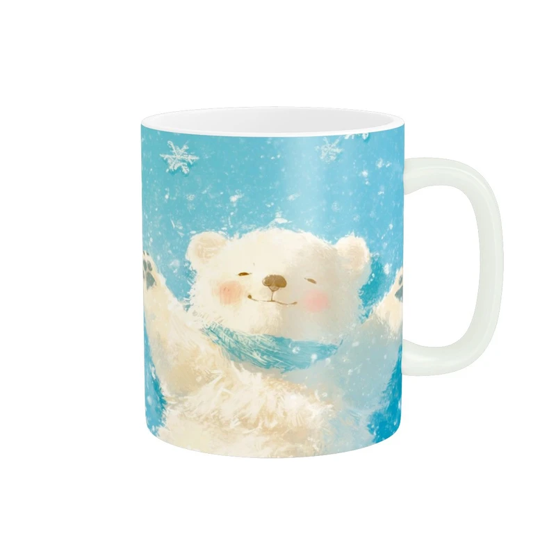 ماگ پاد آفرین مدل خرس قطبی کوچک کد 312