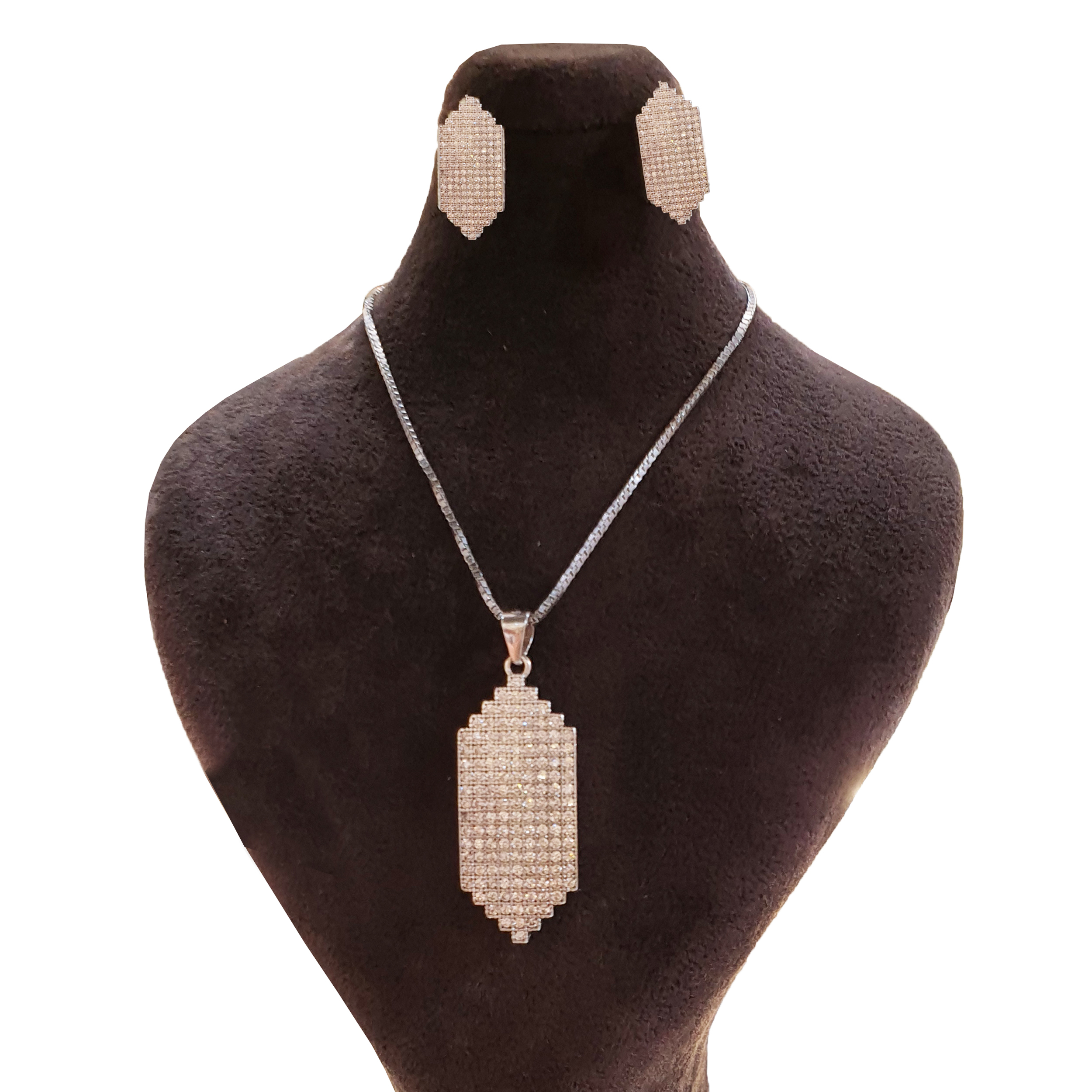 نیم ست نقره زنانه مدل 003