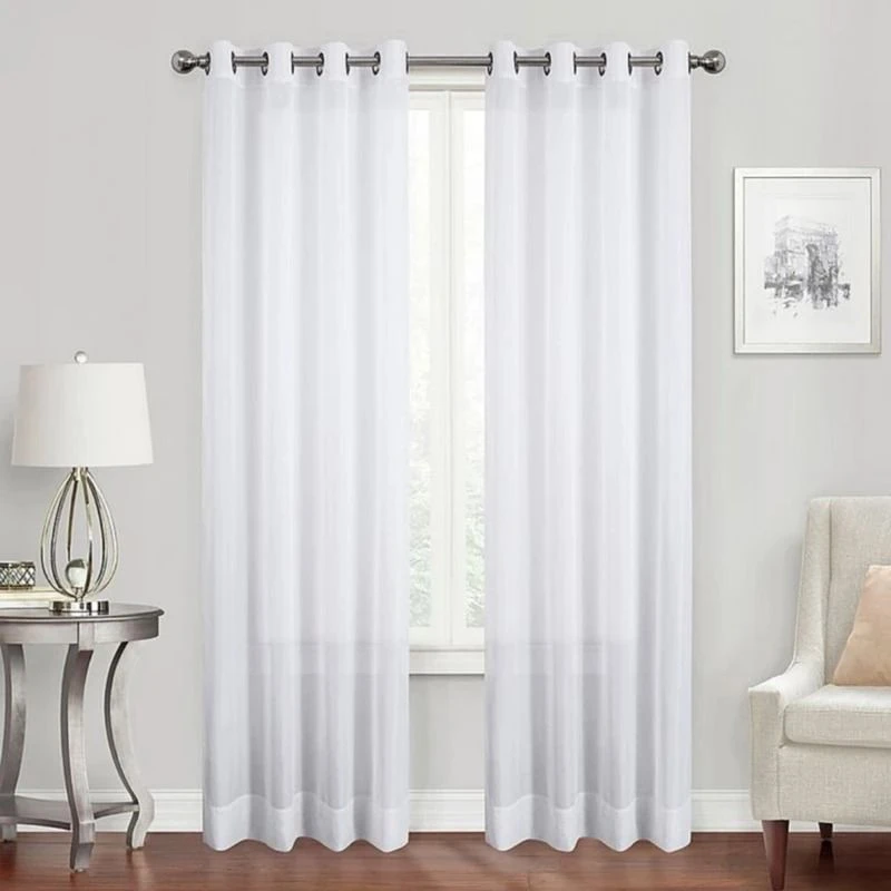 پرده پانچ مدل حریر ساده سایز 280 × 140 سانتی‌متر