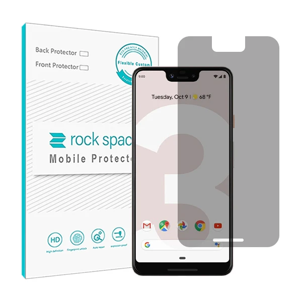محافظ صفحه نمایش حریم شخصی راک اسپیس مدل HyPRV مناسب برای گوشی موبایل گوگل Pixel 3 XL