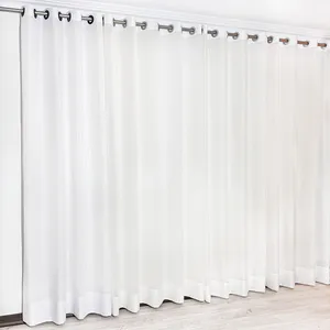 پرده مدل پانچ کتان بافت سایز 150x280 سانتیمتر