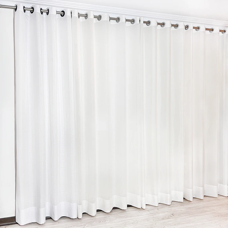 پرده مدل پانچ کتان بافت سایز 150x280 سانتیمتر