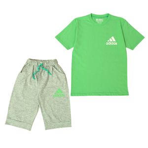 ست تی شرت آستین کوتاه و شلوارک پسرانه مدل بهار کد 1122