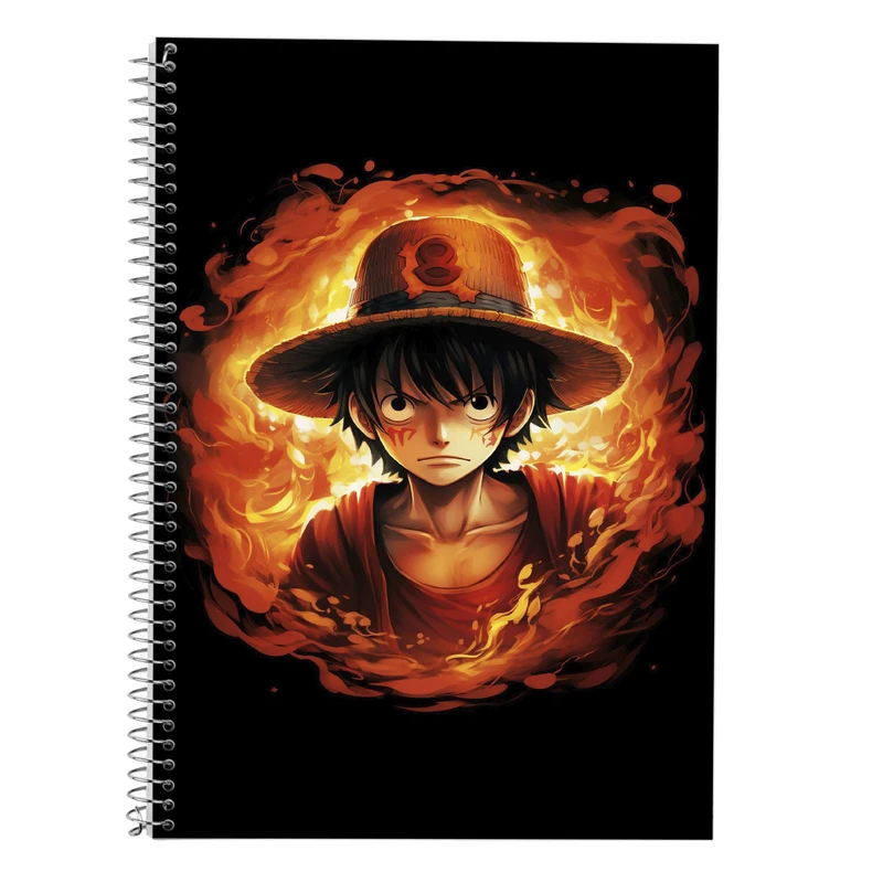 دفتر زبان 50 برگ مدوپد مدل دوخط طرح وان پیس One Piece کد DF11552