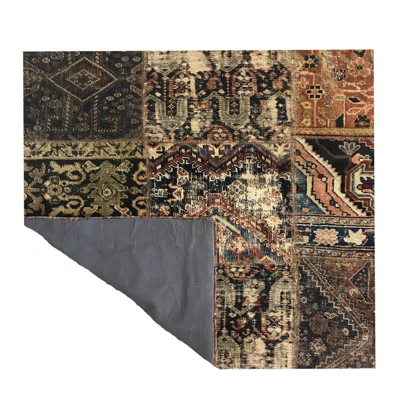 کلاژ فرش دستباف 2 متری مدل وینتج کد 31