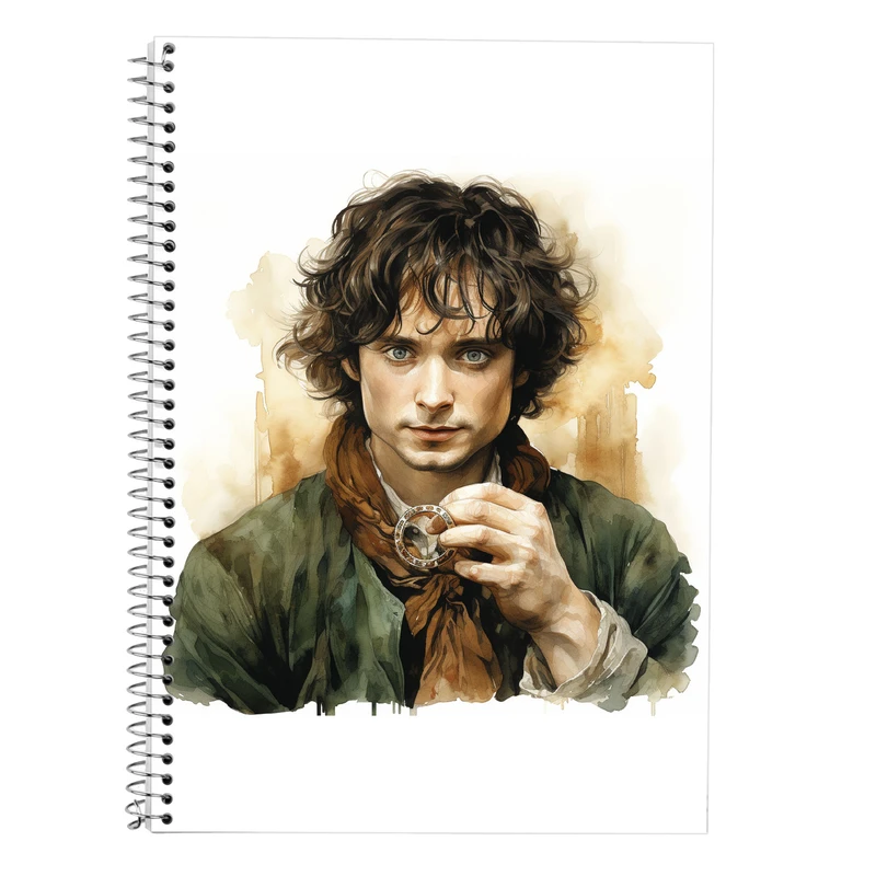 دفتر زبان 50 برگ مدوپد مدل دوخط طرح  ارباب حلقه ها The Lord of the Rings کد DF3076