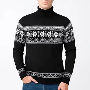 پلیور یقه اسکی مردانه مدل ژاکارت کد 01