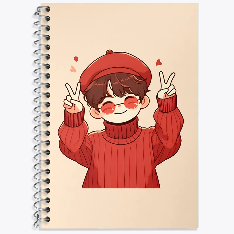 دفتر زبان 50 برگ خندالو مدل سه خط طرح پسرانه کد F6658