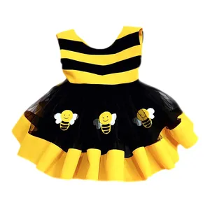 پیراهن دخترانه مدل زنبوری 2