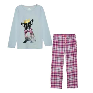 ست تی شرت و شلوار دخترانه لوپیلو مدل  LU-289032