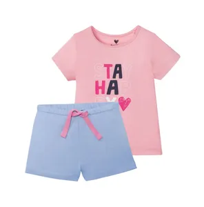 ست تی شرت و شلوارک دخترانه لوپیلو مدل YS001