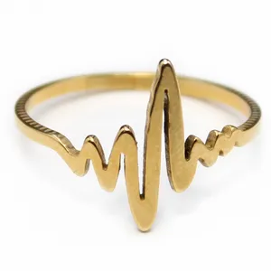 انگشتر زنانه طرح ضربان کد RKH_775