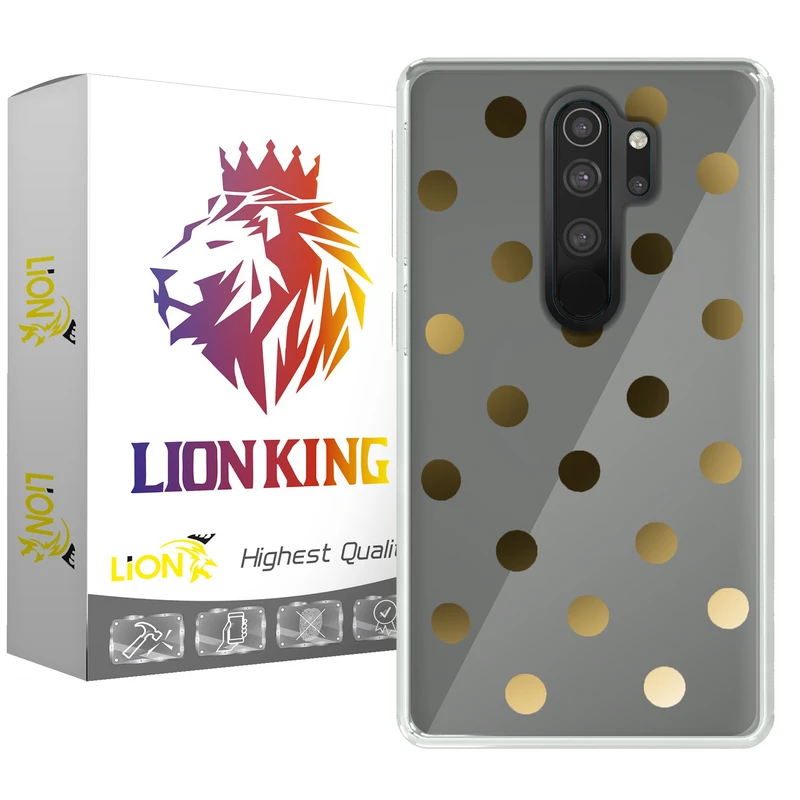     کاور لاین کینگ مدل پردایره طلاییB مناسب برای گوشی موبایل شیائومی Redmi Note 8 Pro