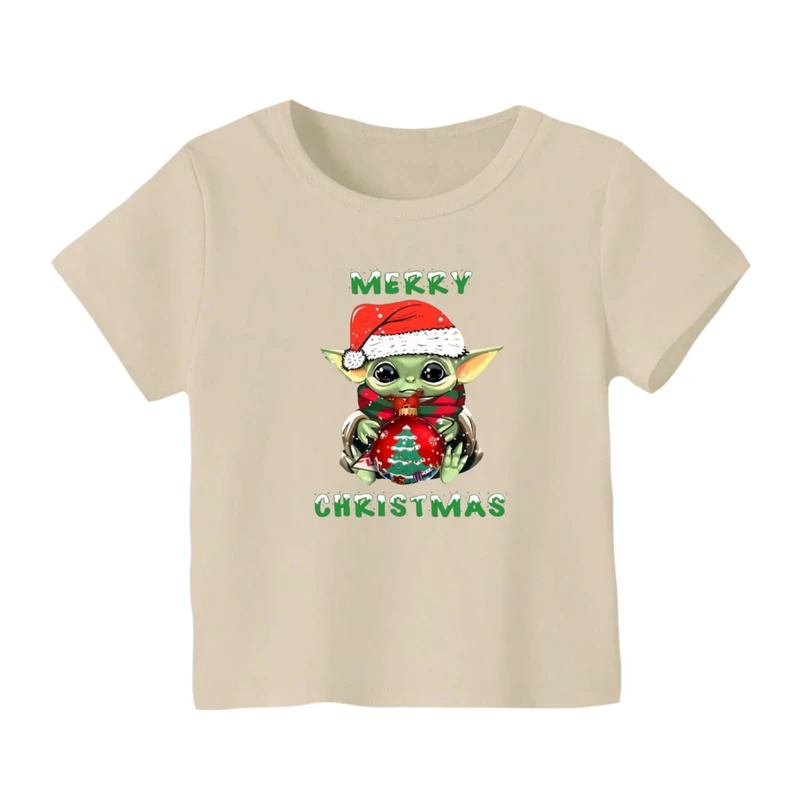 تی شرت آستین کوتاه بچگانه مدل بیبی یودا کریسمس کد 3