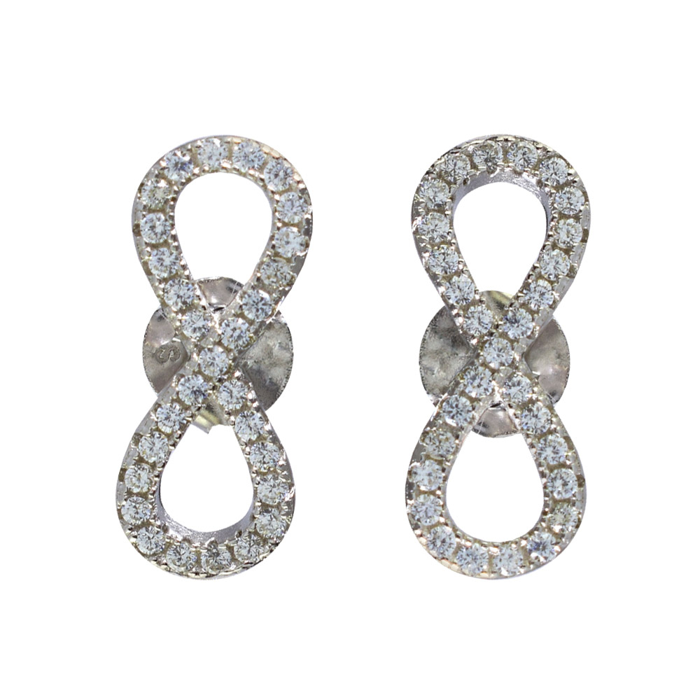 گوشواره نقره زنانه کد 400