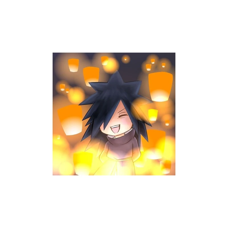 استیکر لپ تاپ و موبایل مدل انیمه طرح ناروتو مادارا اوچیها کد 6038