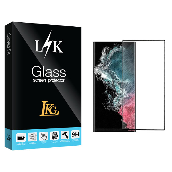 محافظ صفحه نمایش شیشه ای ال کا جی مدل LKK FLGL مناسب برای گوشی موبایل سامسونگ Galaxy S23 Ultra