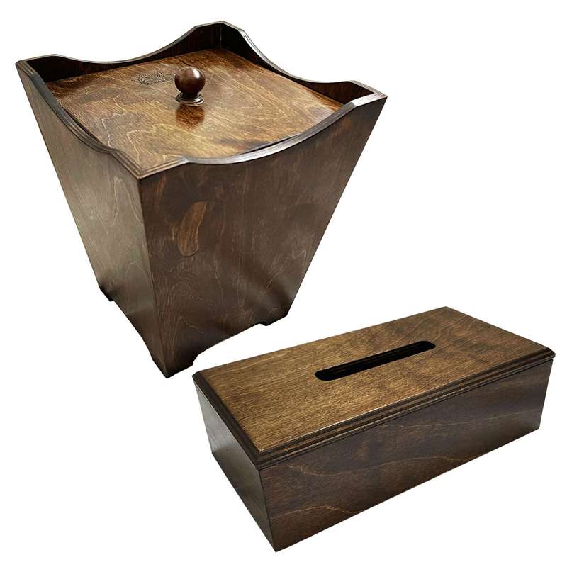 ست سطل و جای دستمال کاغذی کد 125