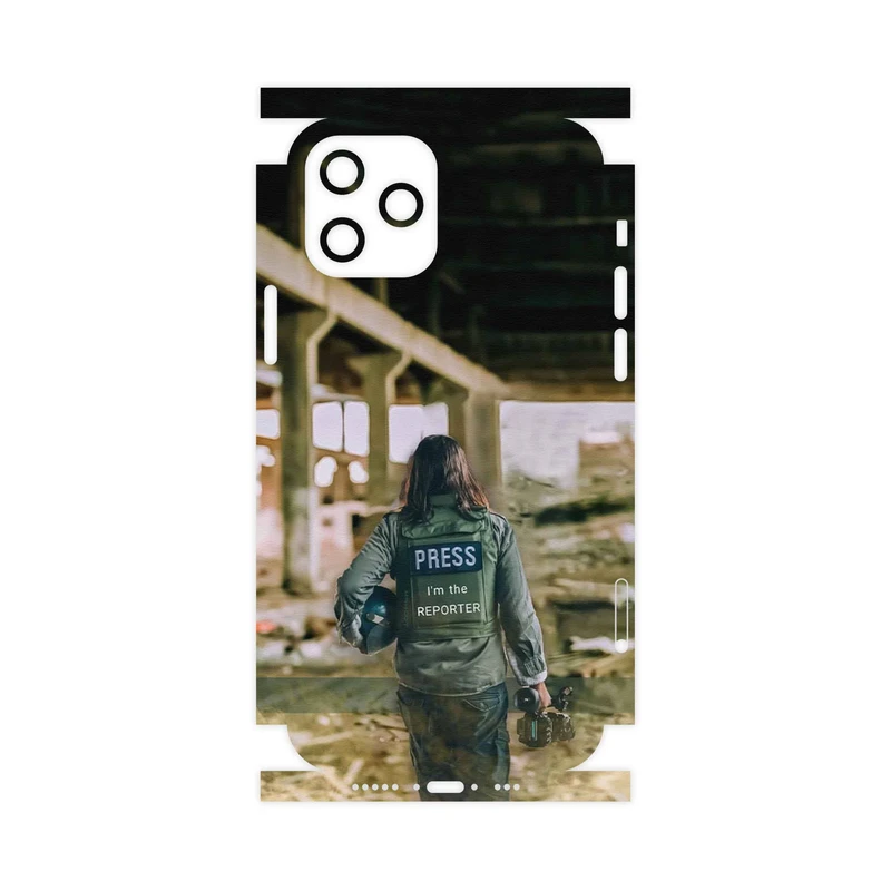 برچسب پوششی ماهوت مدل Reporter-FullSkin مناسب برای گوشی موبایل اپل iPhone 12 Pro