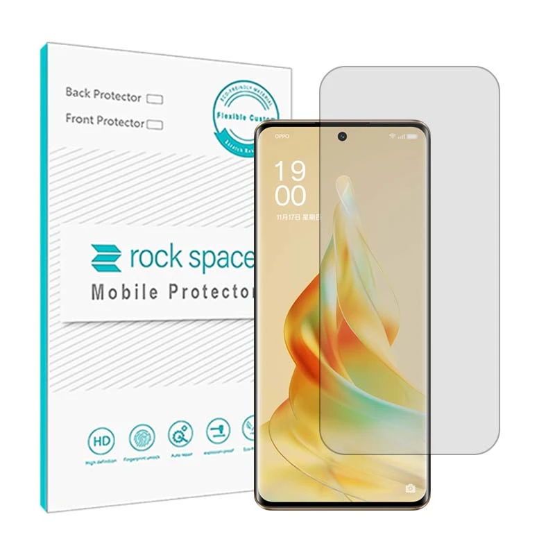 محافظ صفحه نمایش شفاف راک اسپیس مدل HyGEL مناسب برای گوشی موبایل اوپو Reno9 pro