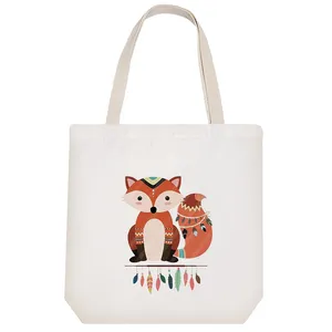 ساک خرید پارچه ای خندالو طرح روباه مدل توت بگ کد 450