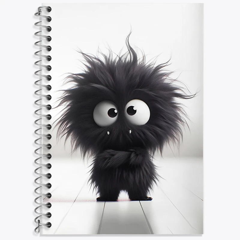 دفتر زبان 50 برگ خندالو مدل سه خط طرح هیولای بامزه کد F5715